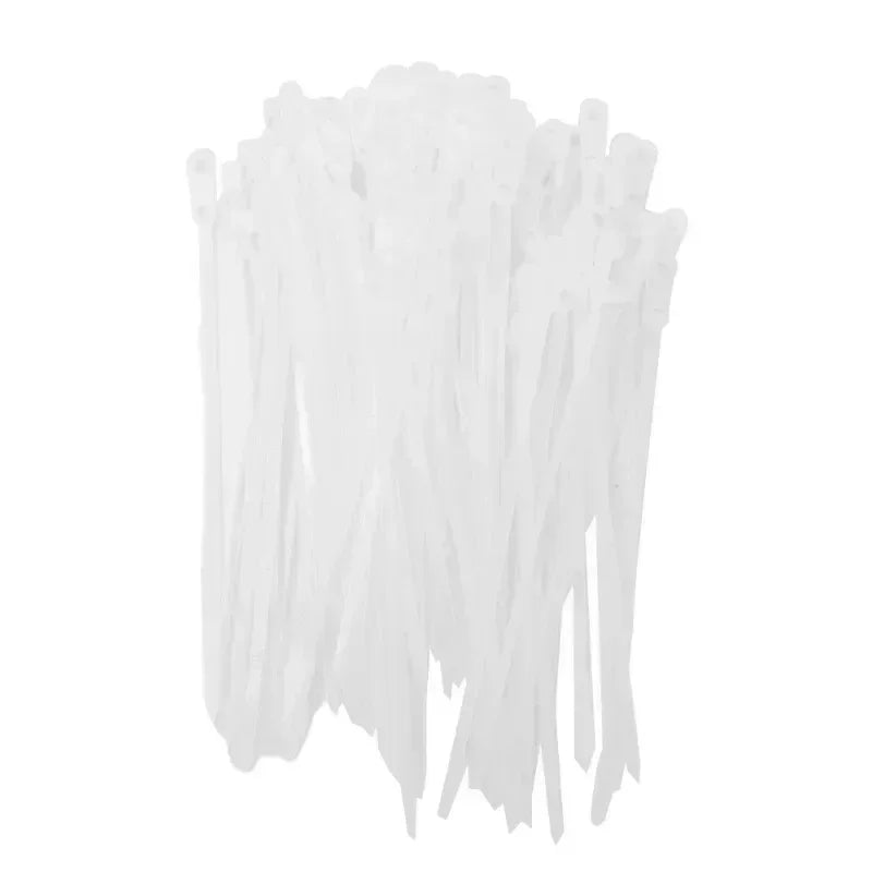 500/100PCS Nylon Cable Ties with Screw Mounting Hole Self Locking Loop Wraps Bundle Fixed Cables Zip Tie Wire Fastening Straps "Free worldwide shipping 🌎