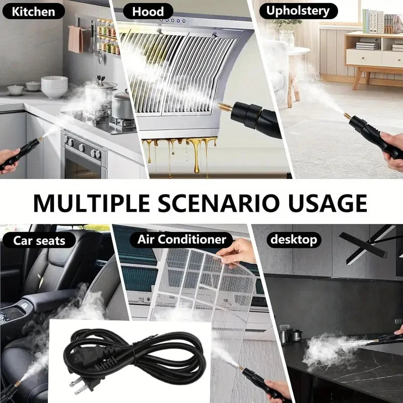 High-temperature steam cleaner, jet cleaner, kitchen range hood, EU Plug 1500W 220V,US Plug 2500W 110V.Car washer
