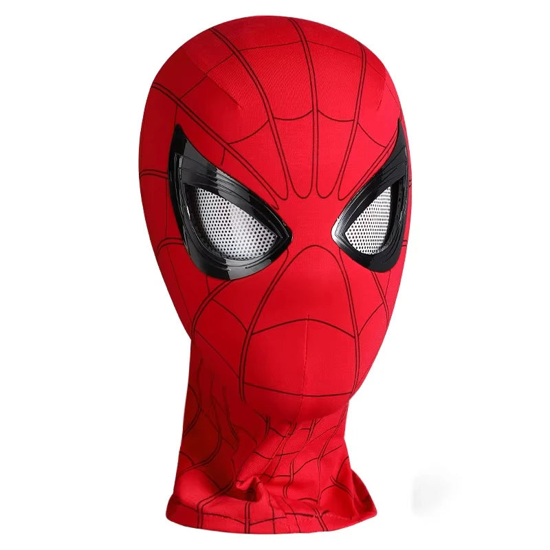 Spider-Man Cosplay Mask – Automatic Blinking Eyes, Halloween Costume Helmet