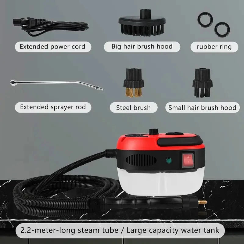 High-temperature steam cleaner, jet cleaner, kitchen range hood, EU Plug 1500W 220V,US Plug 2500W 110V.Car washer